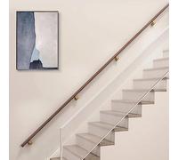 2M 2.4M 3M 3.6M 4M 5M 6M 7M Indoor Stairs Handrail, Vintage Safety Hand Railing for Seniors Kids Adult Disabled Mom Dad, Triangular Wood Step Assist Banister,18ft/548cm