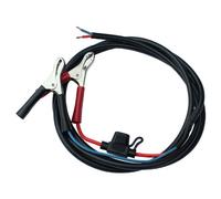 2m 2.5mm² dual core battery cable with crocodile clips and a 5A fuse