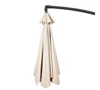 2M/2.7M/3M + 6 Arms/8 Arms Patio Umbrella Replacement Cloth Canopy Cover Waterproof Replacement Parasol Fabric Cover (Polyester) (Color : Off-white, Size : 8 ribs-3m(9.8ft))