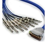 2M 25 Pin D Sub To 8 X 6.35mm 1/4" Jack Plug Loom Cable Serial Signal Snake Lead