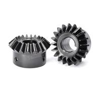 2M 25 Teeth Bevel Gear Keyway Bore 12/14/15/16/17/18/20/22/24/25mm 1:1 90 Degrees Steel Gears 45# Steel 1Pcs(18mm (keyway 6))