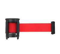 2m/3.0m/5m Length Retractable Ribbon Barrier Sport Outdoor Wall Mount Stanchion Queue Red Belt Protective Tape Separated Region For Receptions Retail(2M)
