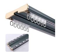 2m/3.5m Aluminum Curtain Track - 2-Way Ceiling Mount Rail for Room Dividers RVs & More - Smooth Gliding Curtain Rod System for Easy Installation