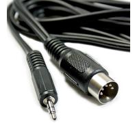 2m 3.5mm Jack Plug to 5 Pin Din Male Cable Audio PC Amplifier MIDI AUX Lead