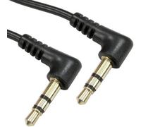 2M 3.5mm Male To Car Aux Plug Stereo Cable Lead Right Angled Connectors 90 Deg
