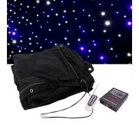 2m/3m/4m Foldable Night Sky Curtain Backdrops Space Theme Background, Stars Backdrop, LED Stage Starry Sky Cloth Background,3x6m