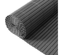 (2m*3m) Dark Grey PVC Fence Screen Bamboo Mat Border Panel Garden Wall Privacy Protect