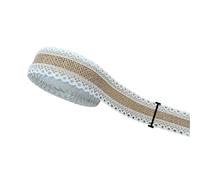 2M 5M Natural Jute Burlap Ribbon Rustic Vintage Wedding Decor Hessian Lace Roll Party Supplies DIY(3.5cm Brown,5M)