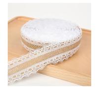 2M 5M Natural Jute Burlap Ribbon Versatile Rustic Vintage Wedding Decor Hessian Lace Roll Party Supplies DIY(Color6,2M)