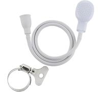 2m/6.56ft Portable Sink Hose Tap Shower Attachment Spray Sink Rubber Handheld Shower Head for Bath Taps with an Adjustable Stainless Steelworm Gear Hose Clamps