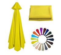 2m/6.6Ft Umbrella Replacement Canopy | Replacement Parasol Cover for 6 Arms| Umbrella Replacement Top | Breathable | Washable | for Garden, Market, Backyard, Beach, Patio(Yellow)