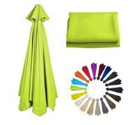 2m/6.6Ft Umbrella Replacement Canopy | Replacement Parasol Cover for 6 Arms| Umbrella Replacement Top | Breathable | Washable | for Garden, Market, Backyard, Beach, Patio(Grass Green)