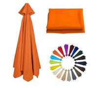 2m/6.6Ft Umbrella Replacement Canopy | Replacement Parasol Cover for 6 Arms| Umbrella Replacement Top | Breathable | Washable | for Garden, Market, Backyard, Beach, Patio(Orange Color)