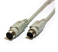 2m 6 pin Mini DIN Male to Female Extension Cable Mouse & Keyboard PS/2 PS2 Lead