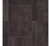 (2m(6'6") X 4m(13'1")-8m², Black Chequers 03) Stone Tile Effect NonSlip Lino Vinyl Flooring For LivingRoom Kitchen Sheet Vinyl