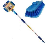 2M 6Ft Telescopic Extendable Car Van Wash Washing Brush Water Fed Window Cleaning Multi Purpose Cleaner Tool Garden Outdoor