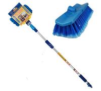 2m 6ft Telescopic Extendable Car Van Wash Washing Brush - Water Fed Windows | Quality Durable Long Lasting Brush Metre Foot Squeegee | Expandable Extendable | Trucks Caravans Conservatories Boats