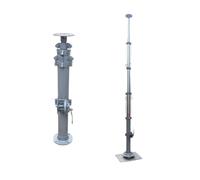 2m 6m 8m 10m 12m 16m 18m Manual Hand Winch Up Telescopic Mast For Antenna Camera
