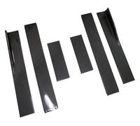 2M/78.7" Side Skirt Extension Kit Apron Splitters Lip Winglet Car Tuning Accessories Universal For IS250 IS350 2006-2013 Side Steps(Carbon Fiber Look)