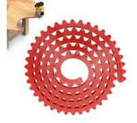 2M/78.74In Woodworking Profiling Strip Flexible Curve Template, Red Woodworking Profile Guide Multi-Point Fixing Chain Driven Contour Tool for Shape Transfer (Red, 2M)