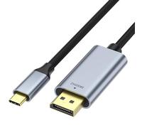 2m 8K USB Type C to DisplayPort DP cable cord adapter converter 8K@60Hz Braided Strong Male to Male Gold Plated USB-C Thunderbolt 3 Compatible with MacBook Pro/Air, iPad Pro, XPS, Galaxy S22/S21