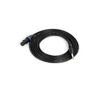 (2M) Alloy 6.35mm Female to Male AUX Audio Cable For Microphone Mixer