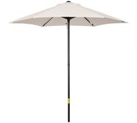2m Aluminium Pole Garden Parasol - Cream White