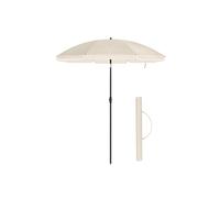 2m Beach Umbrella with Air Vent, beige