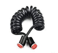 2m Bidet Shower Hose Flexible Retractable Spring Hose PU Copper Material Anti-Winding Stretches to 1.8m for Bathroom Toilet Spray Angle Valve Connection Accessory