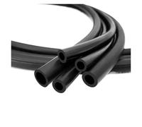 2M BlackRubber Hose I.D 2mm/3/4/5/6/7/8/9/10/13/16/19mm Flexible Fuel Line Pipe Heat Resistant Tank Tube(2M_ID 10XOD14MM)