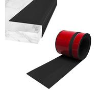 2M Bullnose Stair Anti Slip Nosing Self-Adhesive Vinyl Edging Strip,Non Slip Step Trim,PVC Rubber Angle Stair Edge Trim(100x40mm,Black)