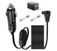 2M Car Refrigerator Power Cord Car Cooler Cool Box Mini Fridge Lead Cable 12/24V 2 Pin Plug in Wire with Switch Replacement Cigarette Lighter Extension Plug for Portable Car Fridge Freezer Cooler