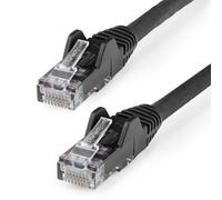 2m CAT6 Ethernet Cable - LSZH - 10 Gigabit 650MHz 100W PoE RJ45 10GbE UTP Network Patch Cord Snagless with Strain Relief - Black ETL Verified, 24AWG