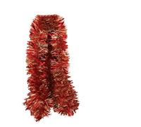 2m Christmas Chunky Tinsel - Red & Gold
