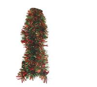2m Christmas Chunky Tinsel - Red & Green