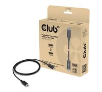 2M Club3D CAC-1083 DisplayPort 1.4 (Male) to HDMI 2.0b (Male) Cable, Black, 4K@6