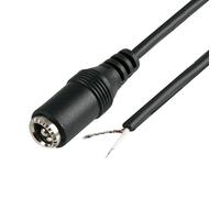 2M DC Power Cable Lead 5.5mm x 2.5mm Female Socket to Bare Ends CCTV Camera DVR