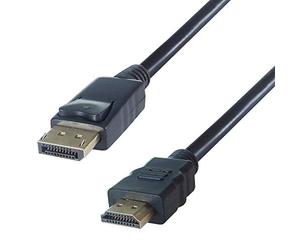2M Elite Displayport To Hdmi Cble Male To Male Blck Gold Conn NEW