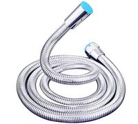 2m Extra Long Shower Hose,Leakproof Shower Hoses Pipe Large Bore All Copper Connectors Anti-Kink Stainless Steel Universal G1/2" Fit High Pressure Replacement Hose Flexible Design for Universal Bat