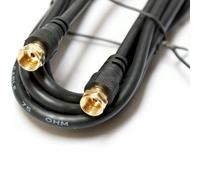 2M F Connector Male To Plug Cable Lead Patch Fly Satellite Sky Screw Type Tv