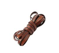 2m Flat Genuine Leather Cord Lacing Strip Braiding String for DIY Bracelet Necklace Jewelry Craft Making Material for Necklace Bracelet(4mm)