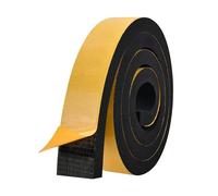 2M Foam Rubber Tape Self Adhesive- 50mm Wide - 12mm Thick,High Density Neoprene Weather Strip,Gasket Seal,Anti-Vibration,Anti-Collision, Shockproof Insulation for Window Door Car