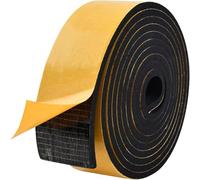 2M Foam Rubber Tape Self Adhesive- 50mm Wide - 4mm Thick,High Density Neoprene Weather Strip,Gasket Seal,Anti-Vibration,Anti-Collision, Shockproof Insulation for Window Door Car