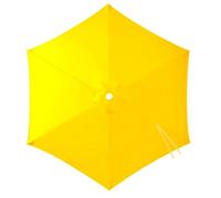 2m Garden Parasols Replacement Fabric 6 Arms, 2.5m 2.7m 3.0m UV Protection Sun Umbrella Top Cloth, Waterproof Parasol Cover Only, Beach Umbrella for Outdoor Pool Patio(Yellow,2.0m/6.6ft)