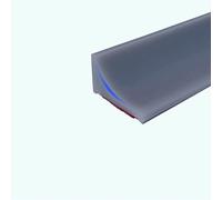 2M Grey Silicone Shower Seal Strip,Bath Edging Sealing,Floor Threshold Water Barrier for Wet Room,Bathroom Tile Edge Caulk Beading Trim for Bathtub,Countertop,Kitchen,20mmx12mm