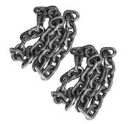 2m Halloween Simulation Plastic Chain 6.56 Feet Halloween Party Supplies Decoration Layout Decor Barrier Chain Performance Props Horror Chamber of Secrets Haunted House Costume Accessory Black
