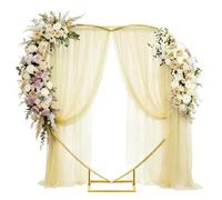 2M Heart Wedding Arch, Metal Balloon Arch, Loving Heart Balloon Arch Metal Arch Stand, Wedding Flowers Heart-Shaped Circle Frame Hoop Stand Balloon Arch Set for Parties, Weddings, Birthdays