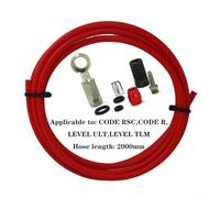 2m Hydraulic Disc Brake Hose for SRAM Guide for ultimate 2m Hydraulic | Fits for code, Level, Guide; for braided steel core; 2m length; includes olives, for banjo, seals; black/green/red (red)