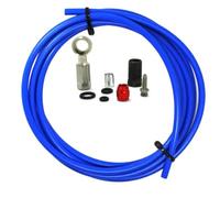 2m Hydraulic Disc Brake Hose for SRAM Guide for ultimate 2m Hydraulic | Fits for code, Level, Guide; for braided steel core; 2m length; includes olives, for banjo, seals; black/green/red (blue)