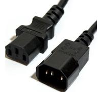 2M Iec C14 Male To C13 Socket Power Extension Cable 10A Mains Kettle Joiner Lead